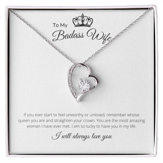 To My Badass Wife - Forever Love Necklace