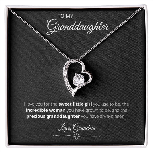 To My Granddaughter - Forever Love Necklace